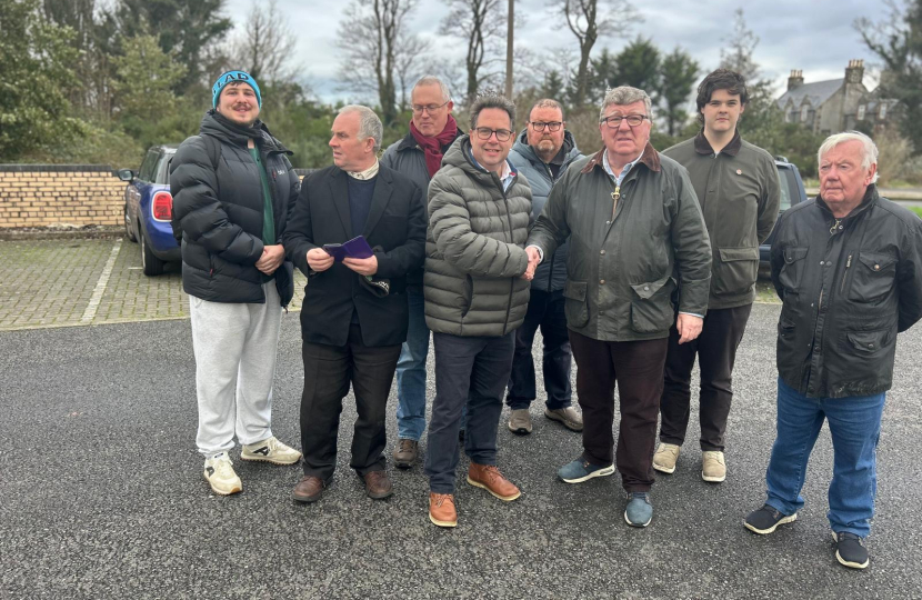 Craig Hoy MSP, out canvassing